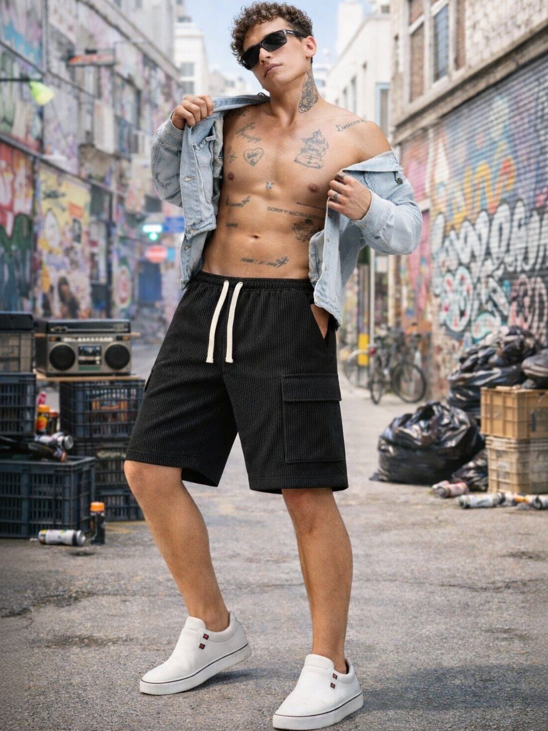 Moda Rapido Men Running Cargo Shorts-picture-33