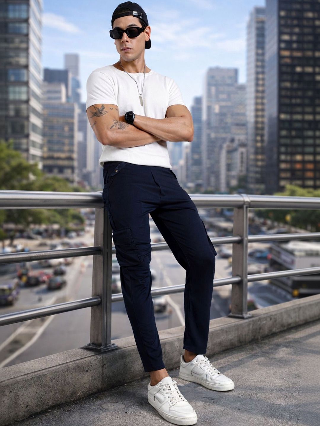 THE BEETEL HOUSE Men Smart Trousers-picture-34