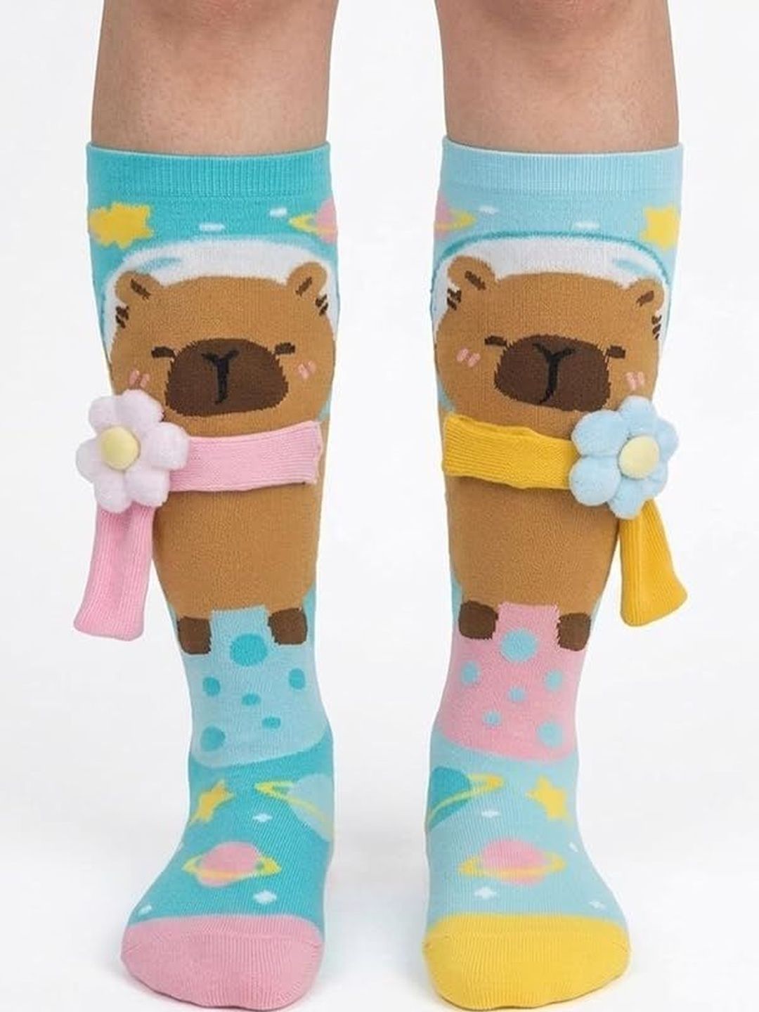 Eleg & Stilance Unisex Kids Cotton Assorted Patterned Calf Length Socks-picture-43