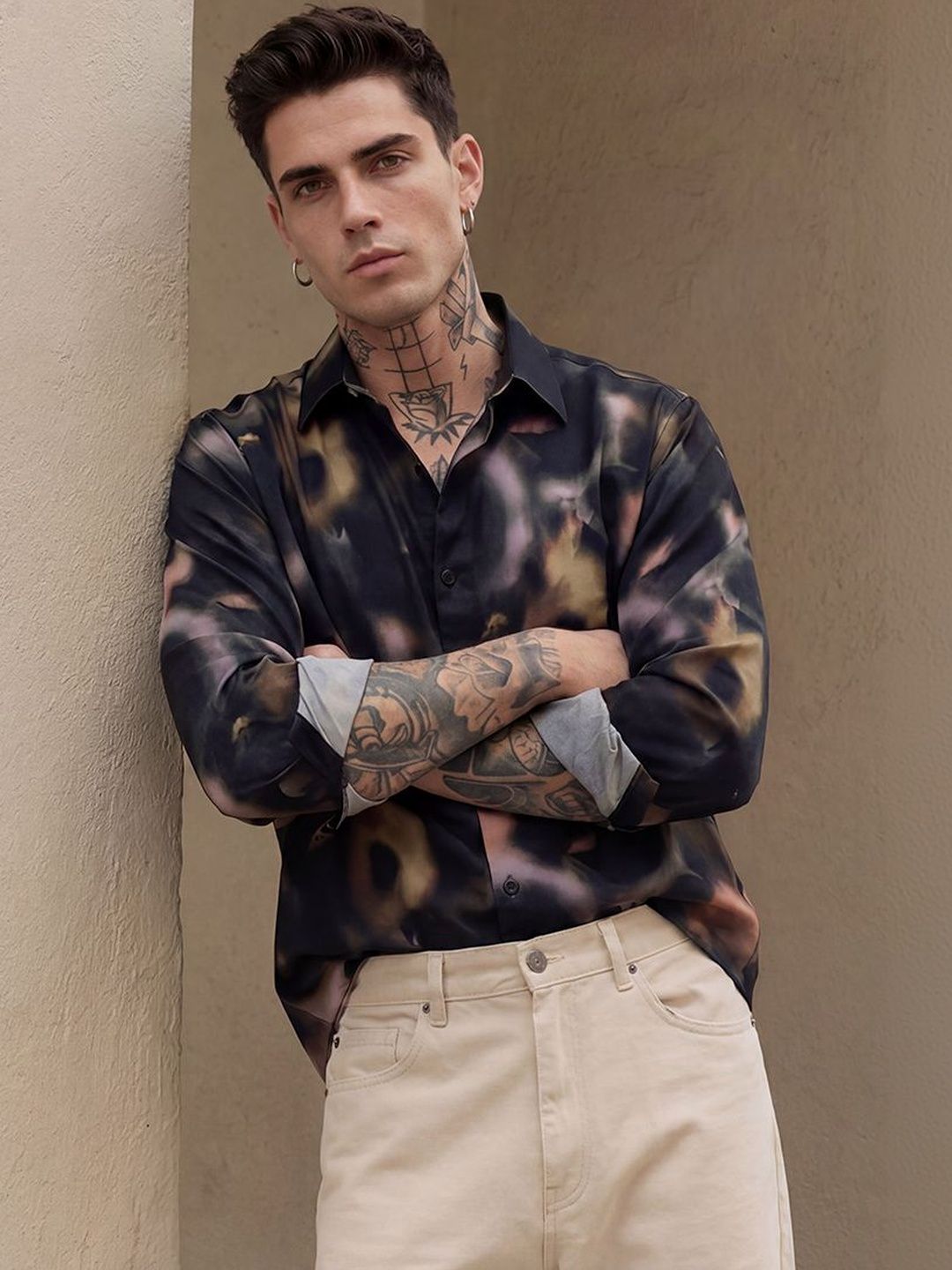 Snitch Men Slim Fit Printed Party Shirt