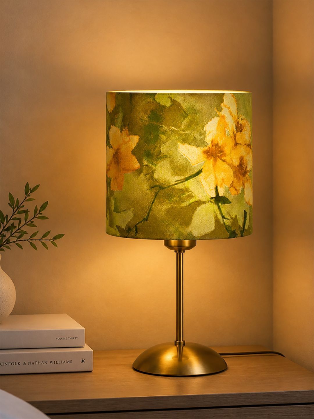 Decorcity Multicoloured Printed Metal Cylindrical Shaped Table Lamp with Bulb-picture-36