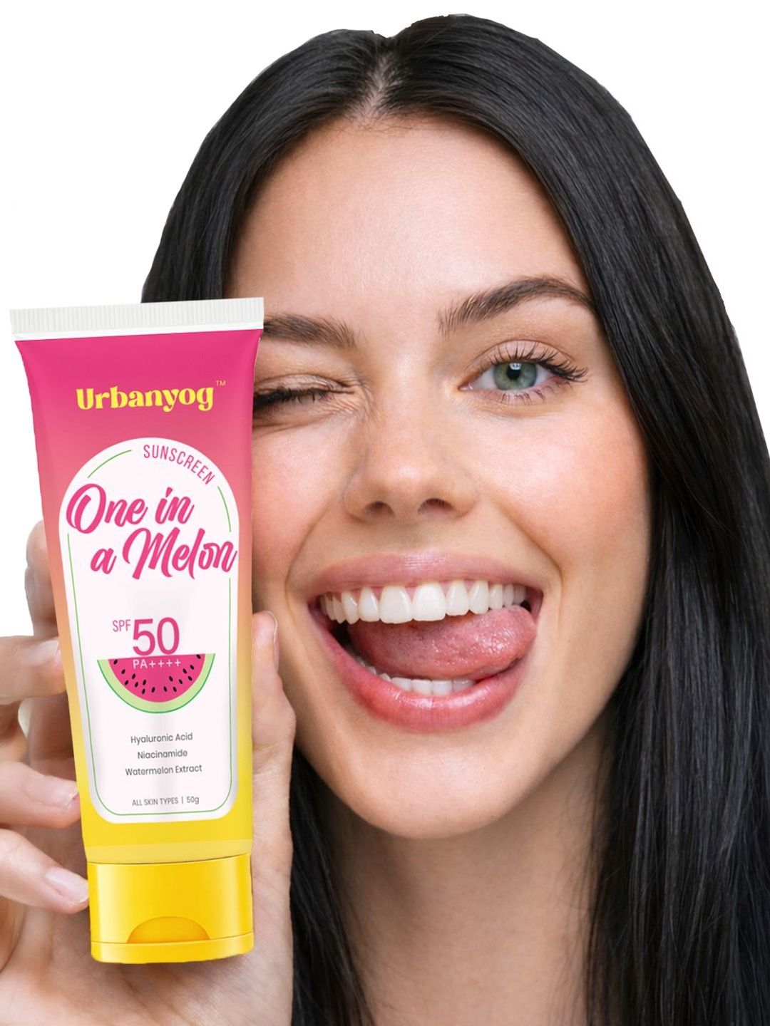 URBANYOG One In A Melon SPF 50 PA++++ Face Sunscreen Lotion - 50 g-image-34