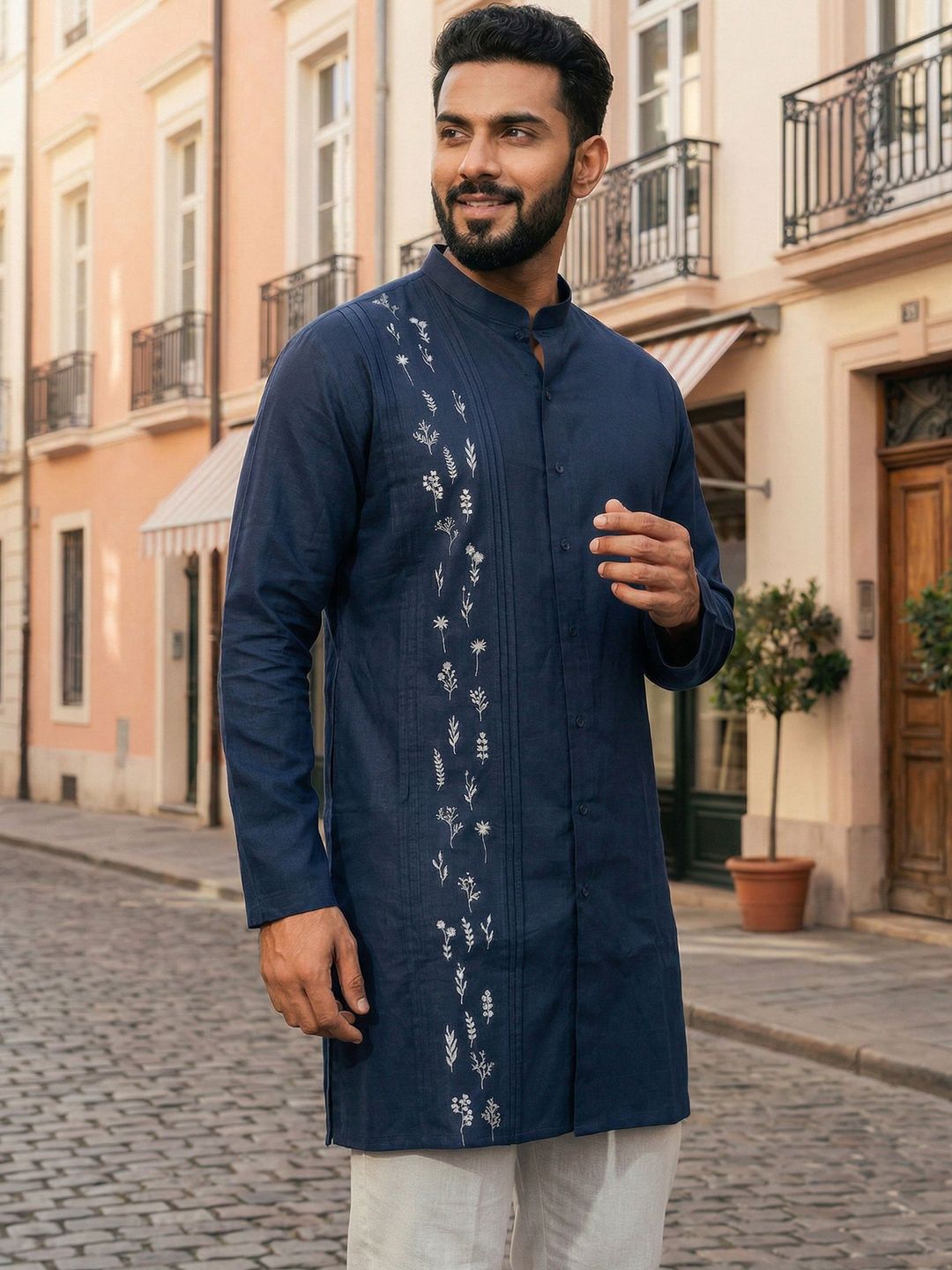 RE-FYND Men Embroidered Thread Work Kurta-picture-31