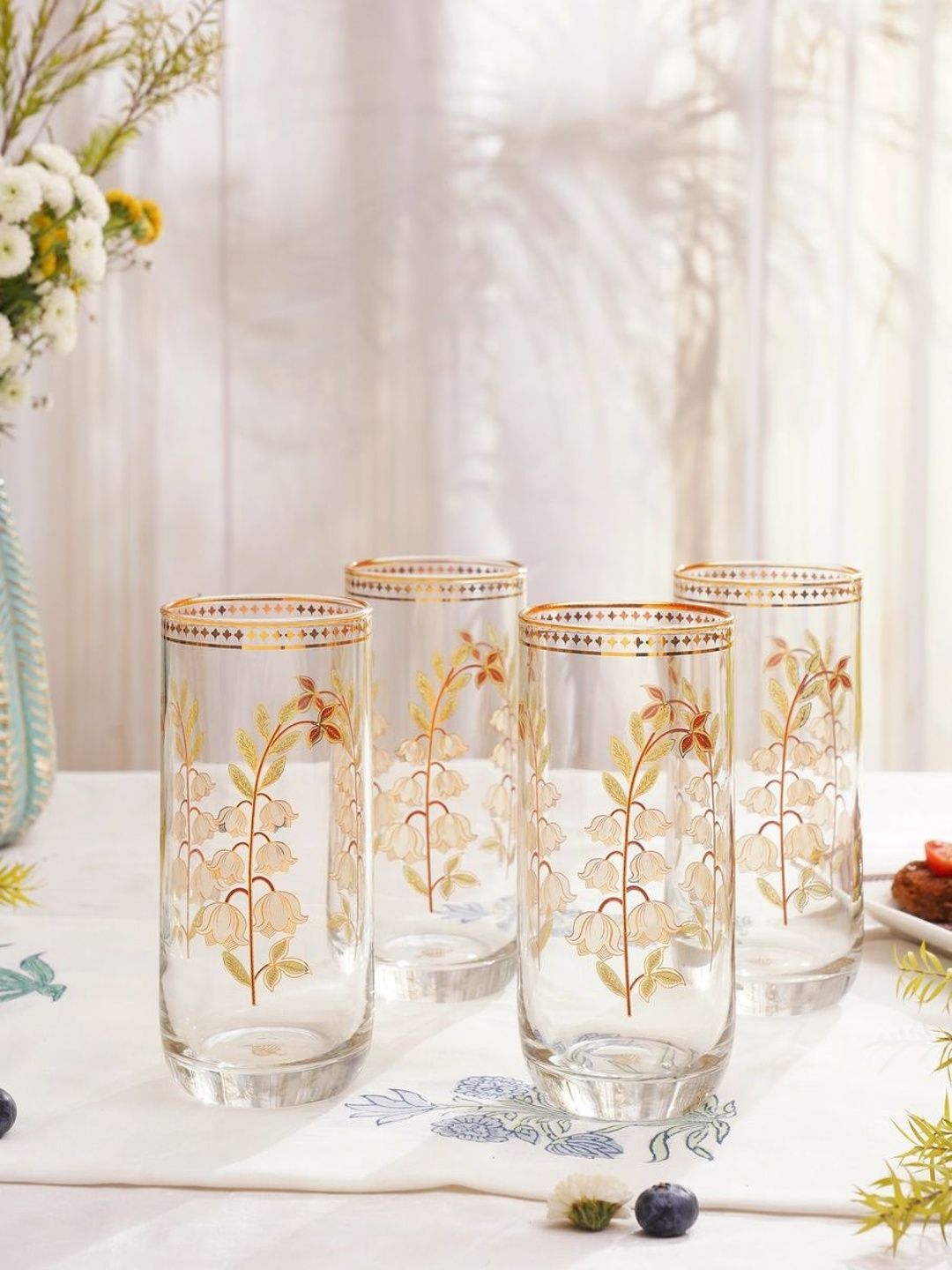 JAYPORE Gold-Toned Glass Water Glass-picture-28