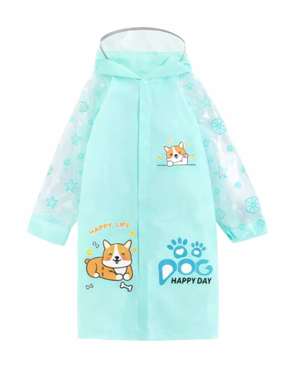 Bold N Elegant Unisex Kids Printed Polyester Rain Jacket-picture-42