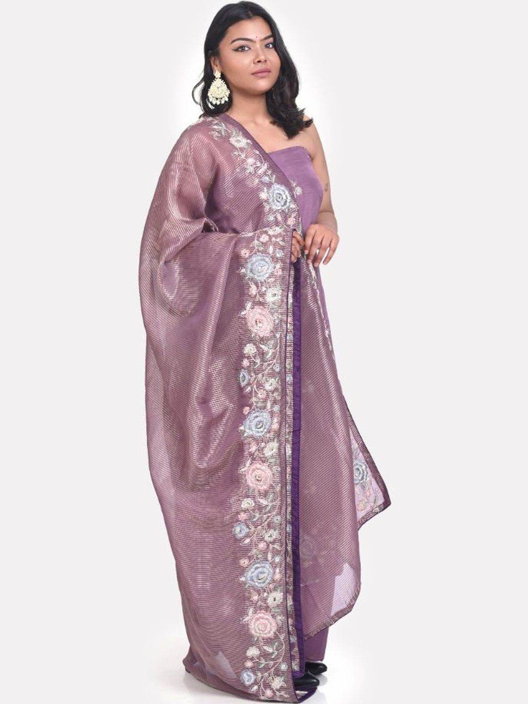 KALINI Embroidered Pure Silk Unstitched Dress Material-picture-39