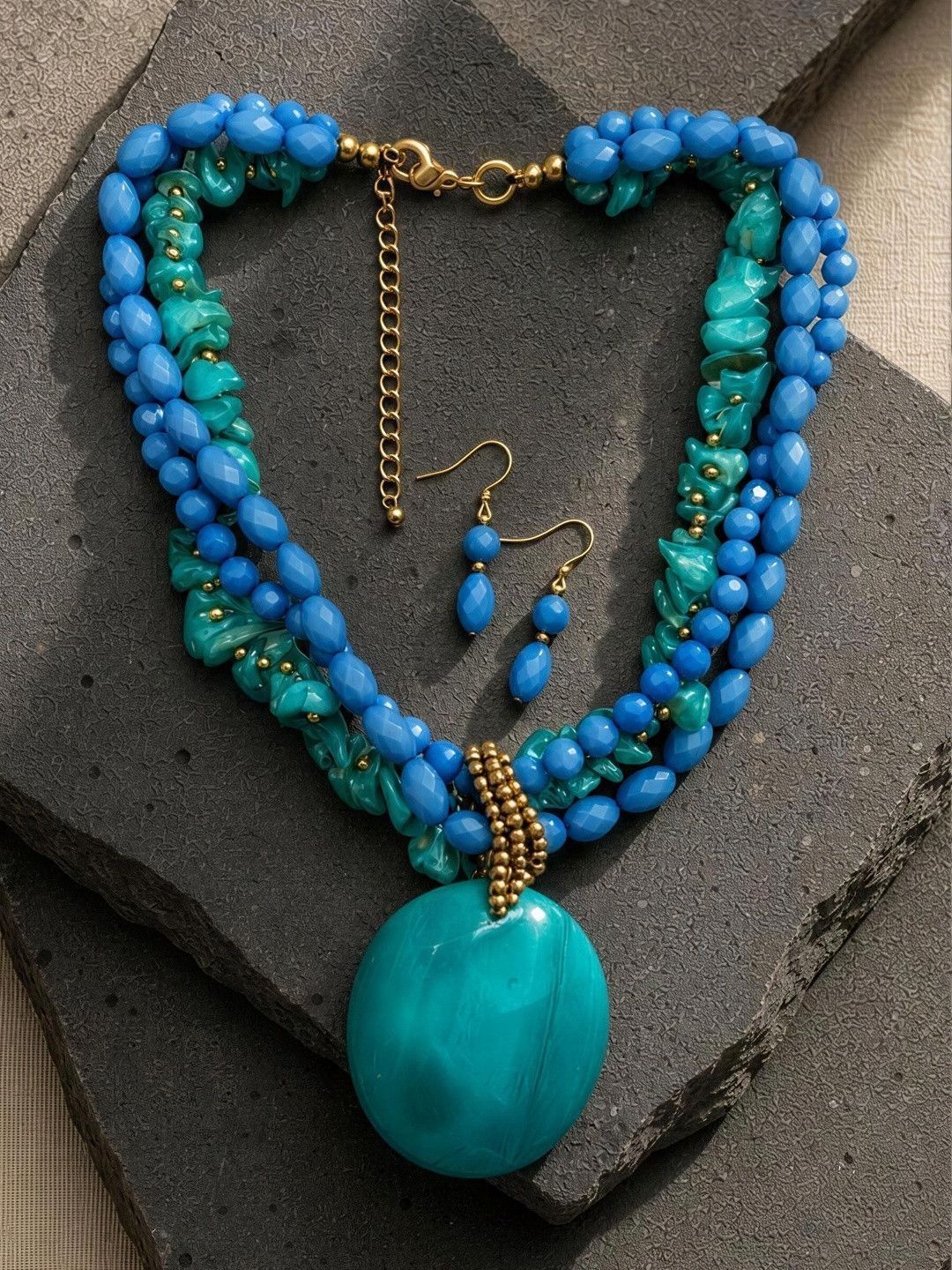DCA Gold-Plated Necklace and Earrings-image-41