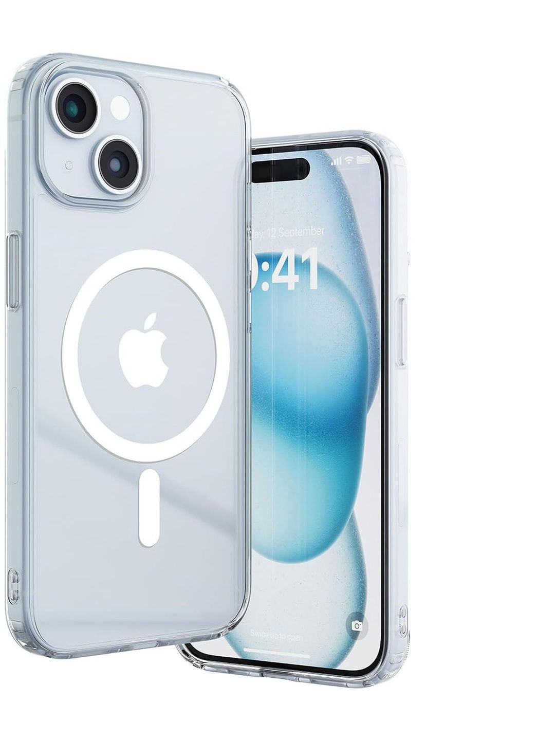 VAKU LUXOS Glassy Magpro Clear Back Cover For Iphone 15 - Transparent-picture-40