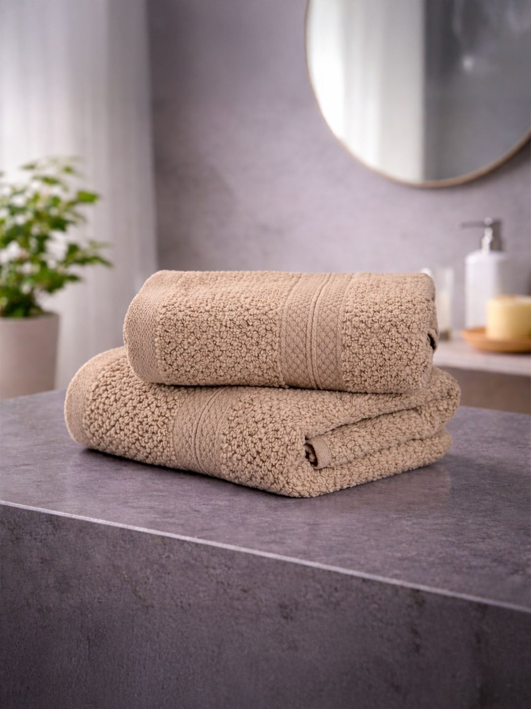 LANE LINEN Colorado Luxury 450TC Cotton Hand Towels - 60 x 40 cm-image-3