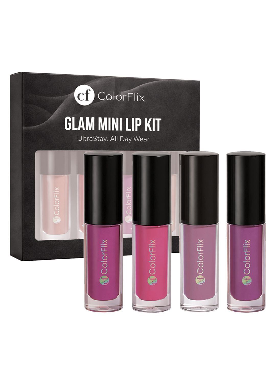 COLORFLIX Set Of 4 Glam Mini Liquid Lipsticks - 2 ml Each-image-47
