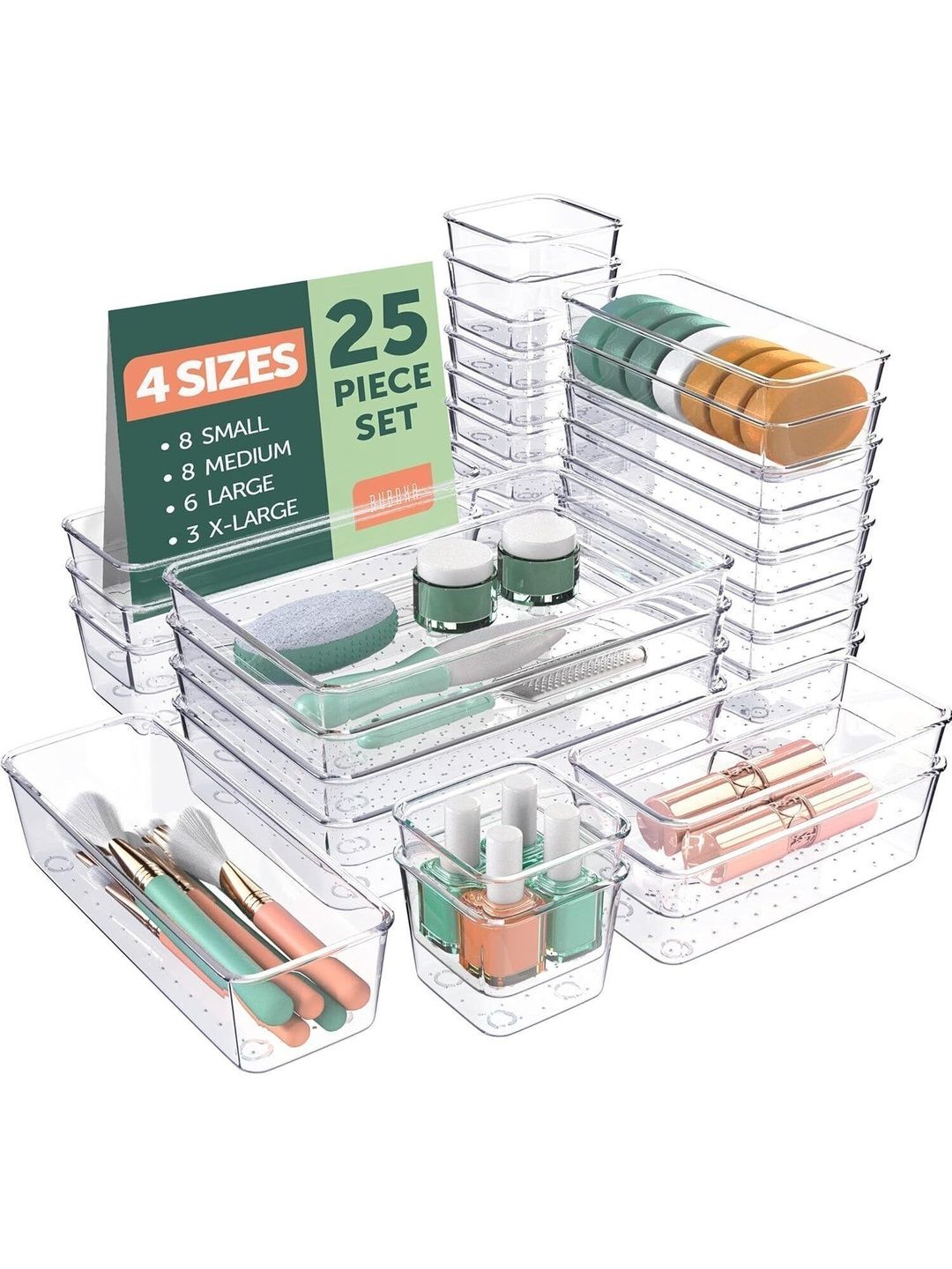 PSA Transparent Set of 1 Regular Drawer Organiser Organisers-image-11
