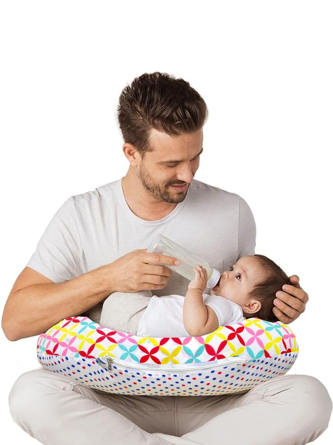 VParents Multicoloured Cotton Filled Polycotton Breathable Maternity Pillow-picture-49