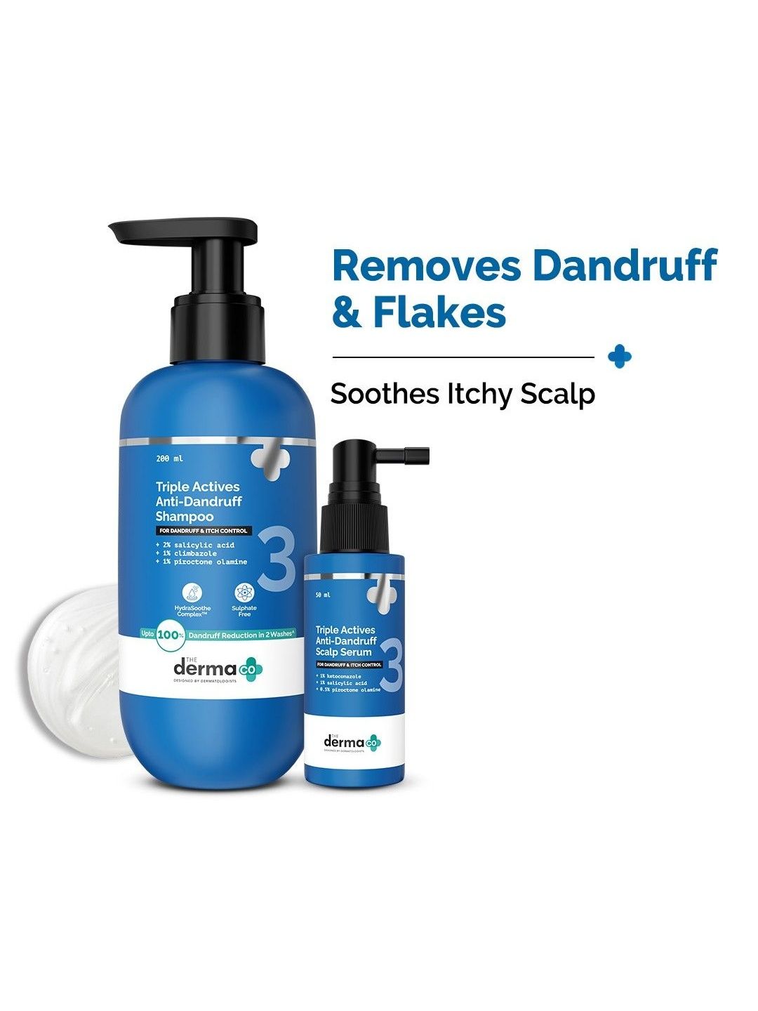 The Derma co. Set Of Anti-Dandruff Shampoo - 200 ml & Hair Serum - 50 ml-picture-29