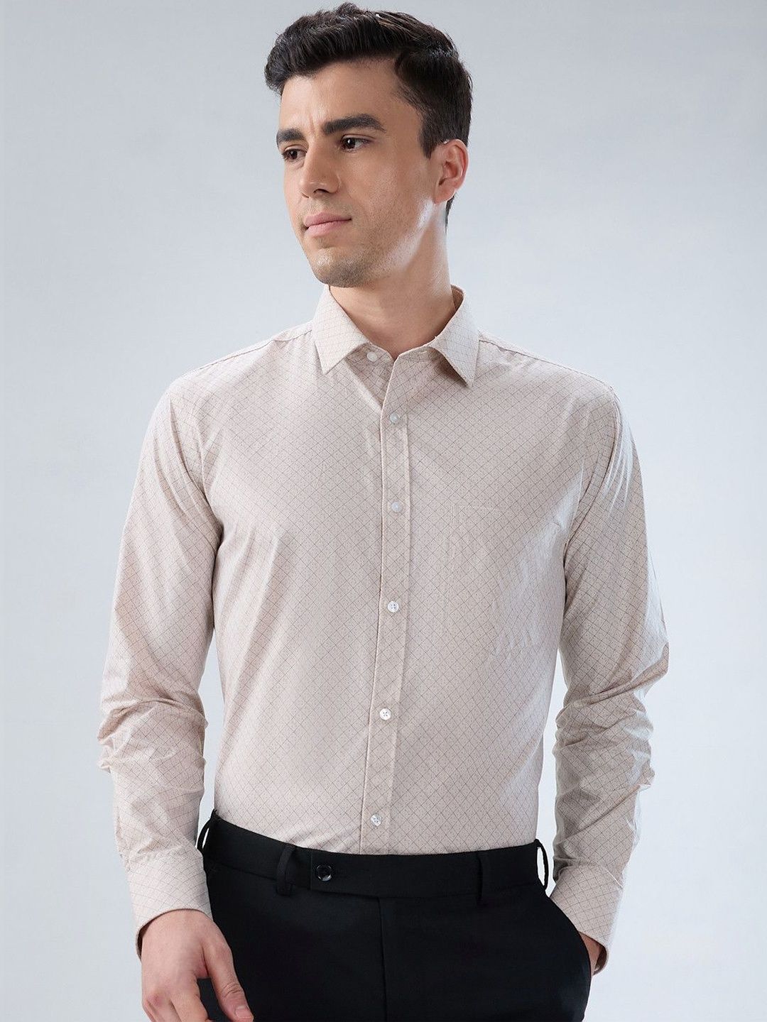 Park Avenue Men Slim Fit Printed Formal Shirt-picture-24