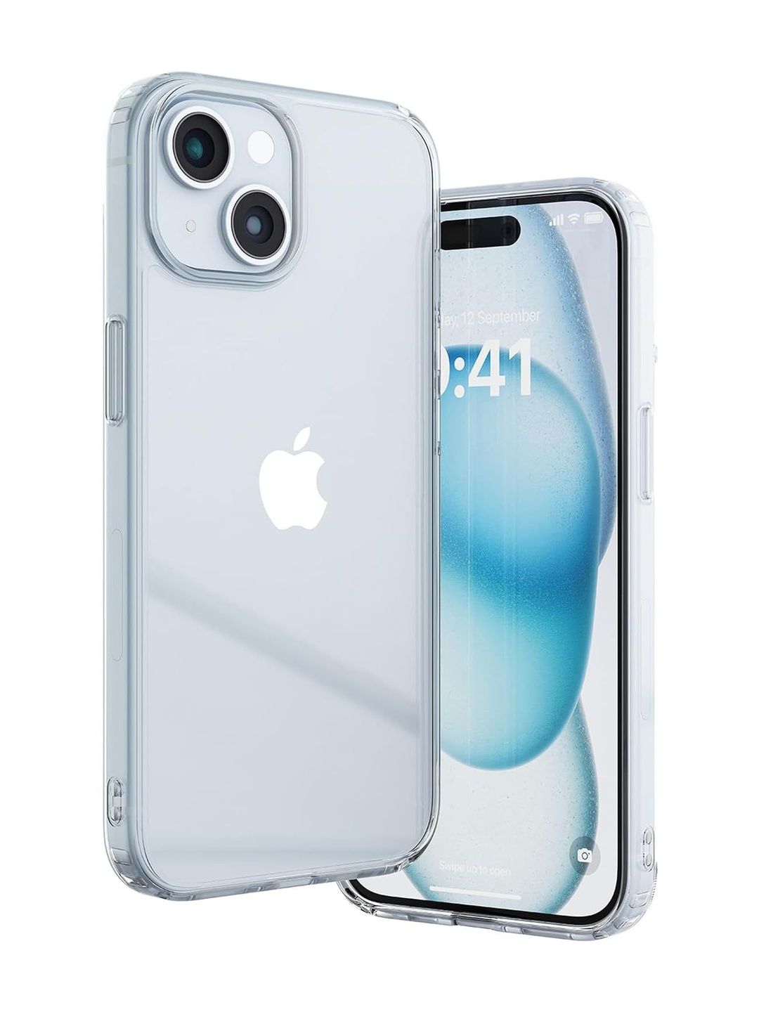 VAKU LUXOS Glassy Clear Back Cover For Iphone 15 - Transparent-picture-47
