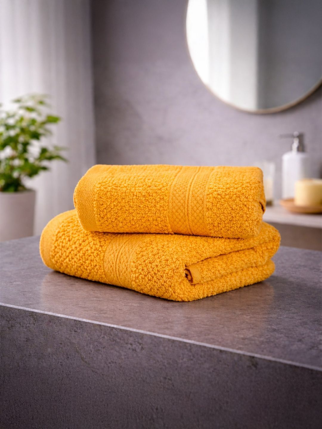 LANE LINEN Pack of 2 Cotton Hand Towels (60L x 40W cm) 450 GSM-image-19