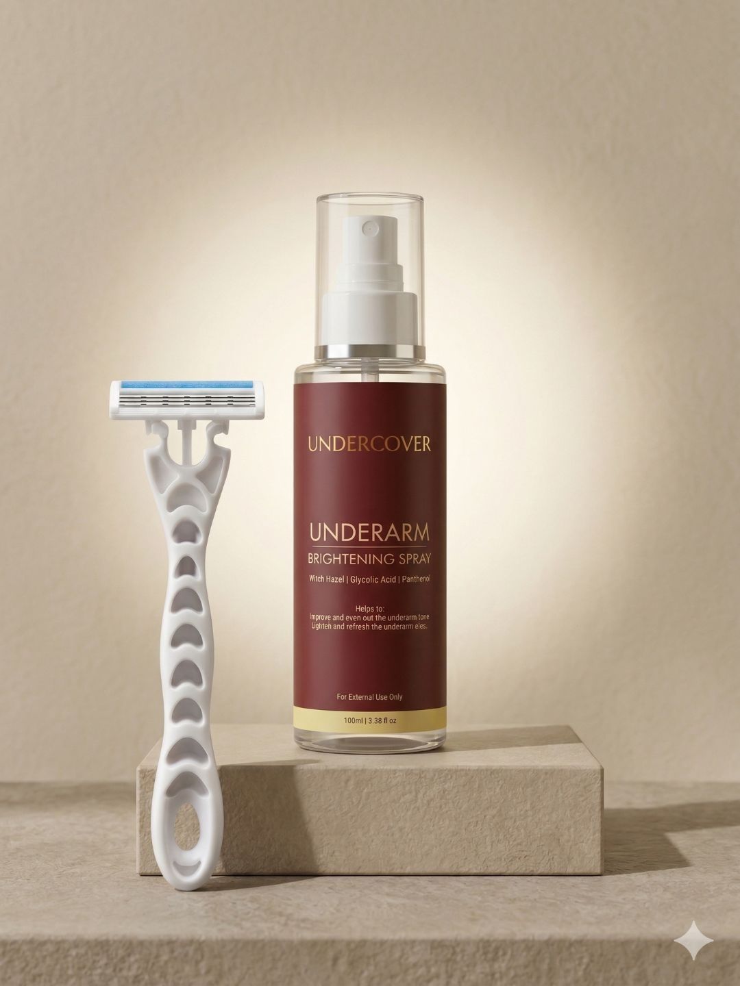 Undercover Women Pack of 2 Body Razor and Underarm Brightening Spray - 100 ml-image-10