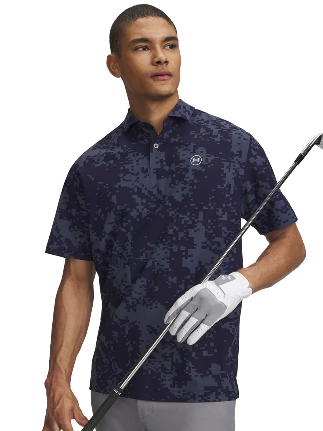 UNDER ARMOUR Men Polo Collar Relaxed Fit Tshirts-image-8