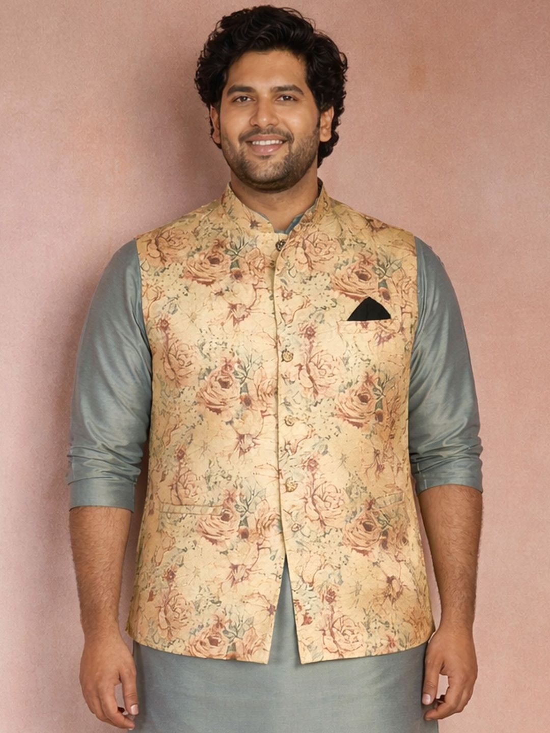 VASTRAMAY Printed Sleeveless Nehru Jackets-picture-35