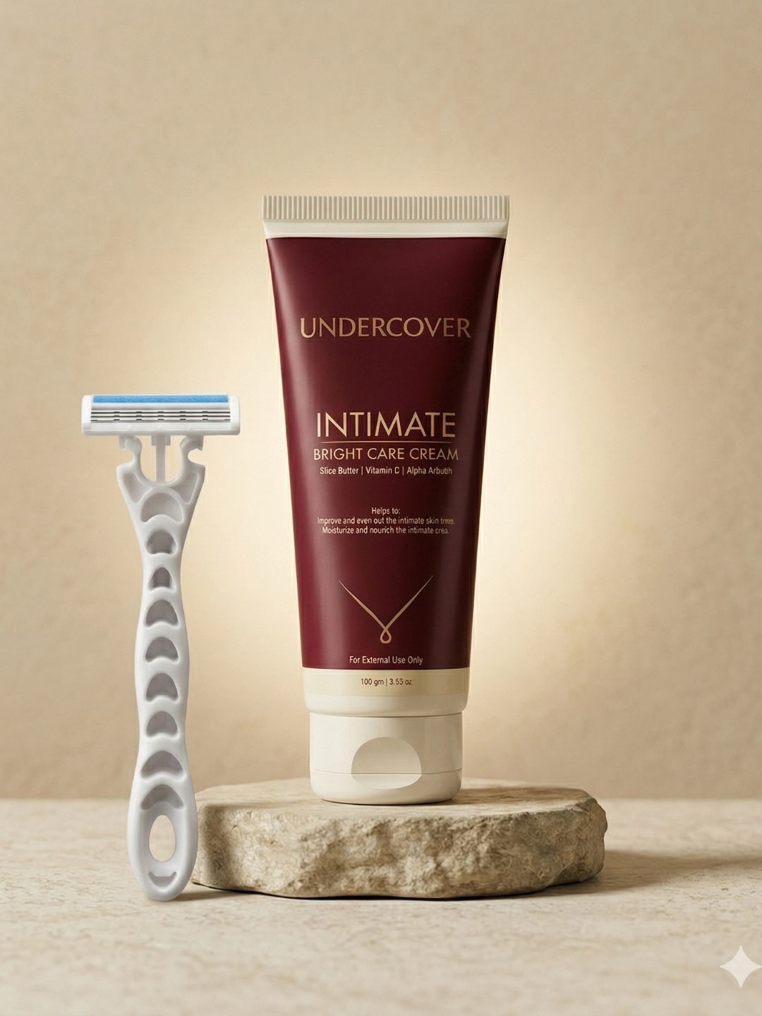 undercover Women Pack of 2 Body Razor and Intimate Bright Care Cream- 100 gm-picture-30