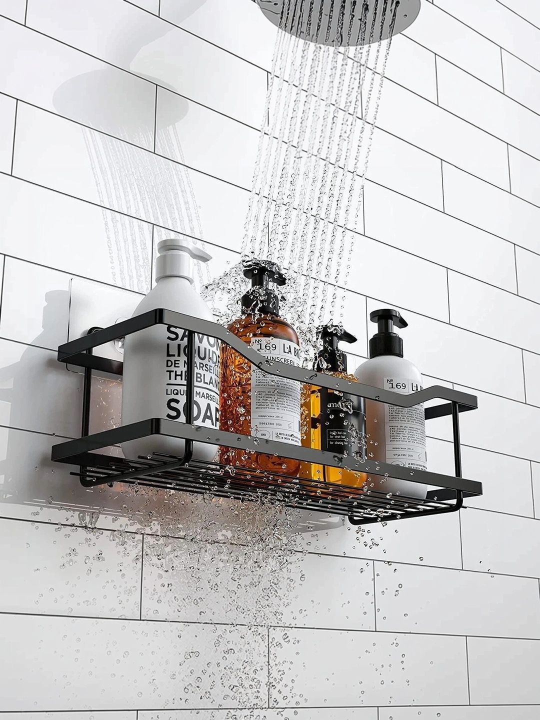 DXDT Black Wall Mounted Storage Shelf-image-11