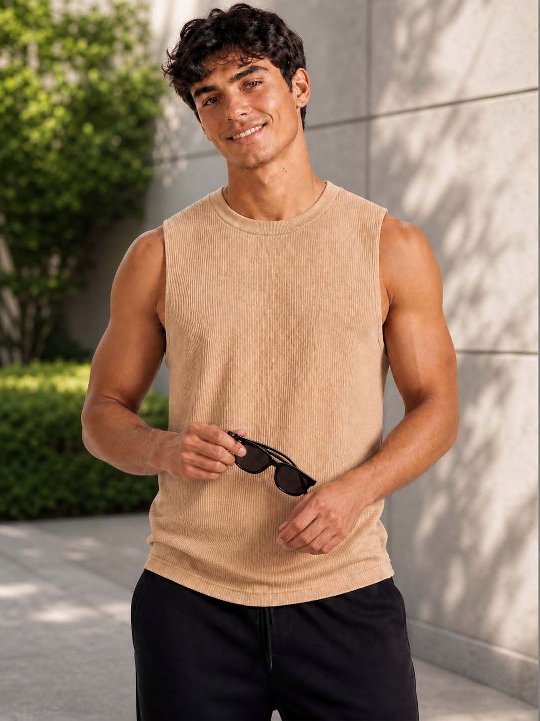Friskers Men Striped Sleeveless Cotton Gym Innerwear Vest-image-36