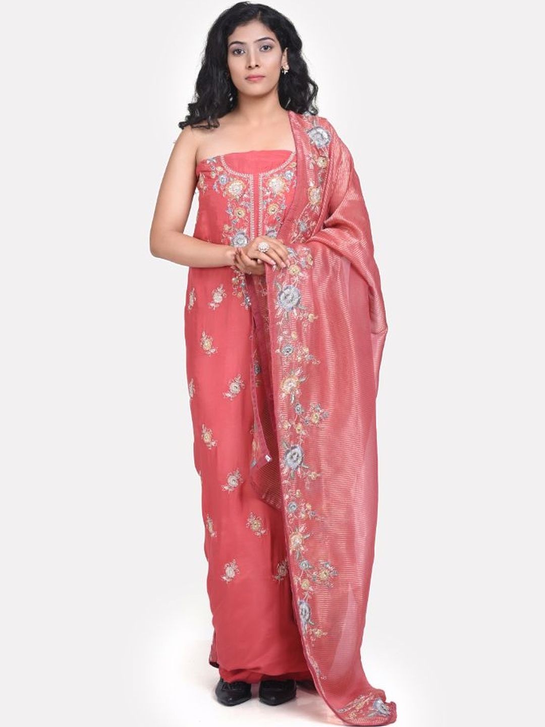KALINI Embroidered Unstitched Dress Material-picture-29