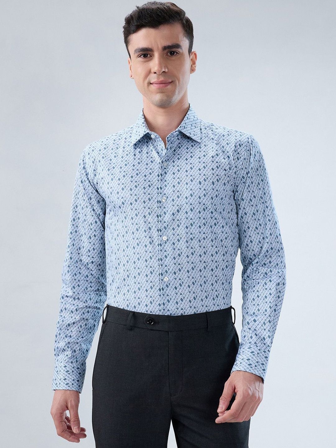 Park Avenue Men Slim Fit Printed Semiformal Shirt-picture-20