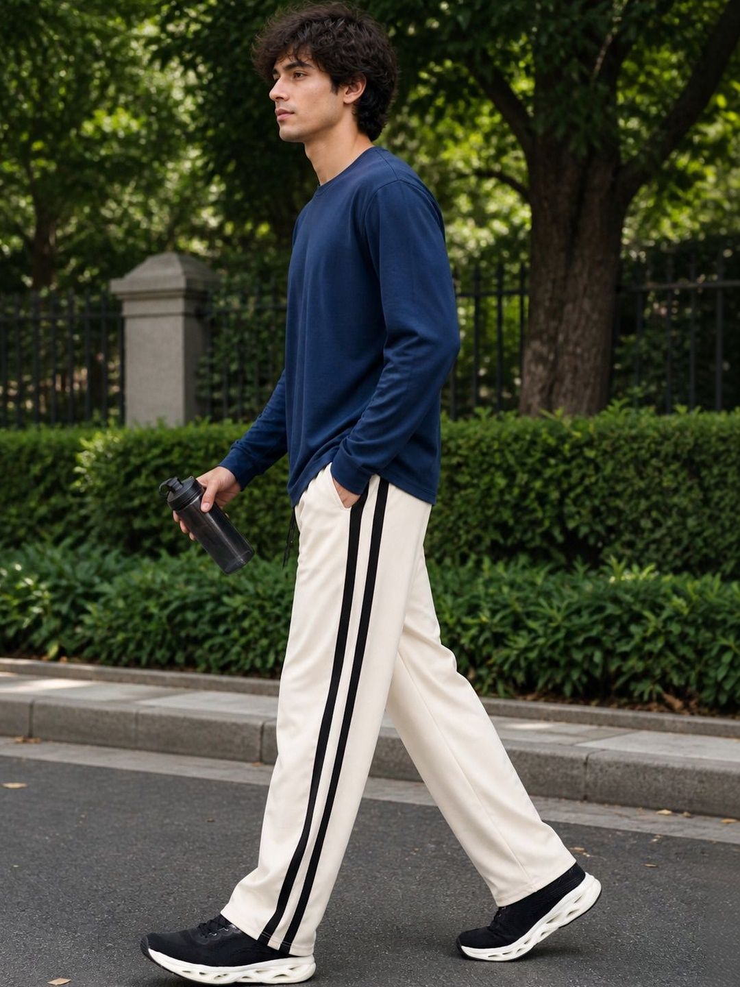 SZN Men Regular Fit Training Track Pants-picture-10