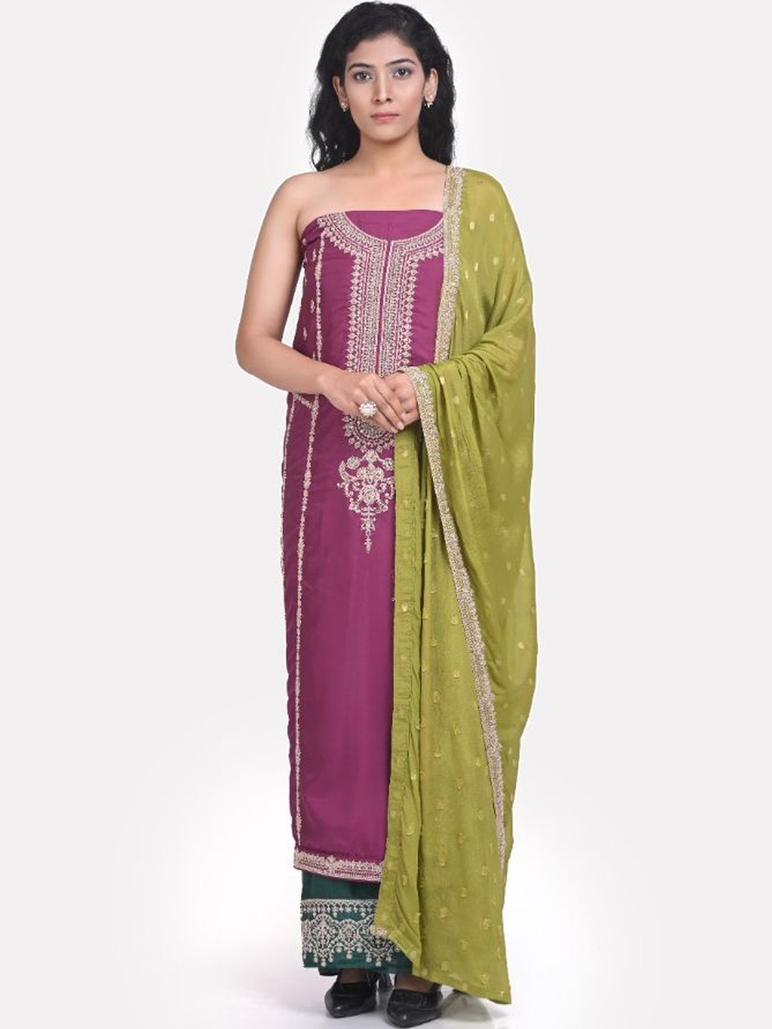 KALINI Embroidered Unstitched Dress Material-picture-36