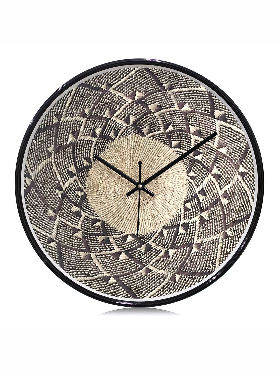 RANDOM Multicoloured & Black Textured Contemporary Wall Clock-picture-21