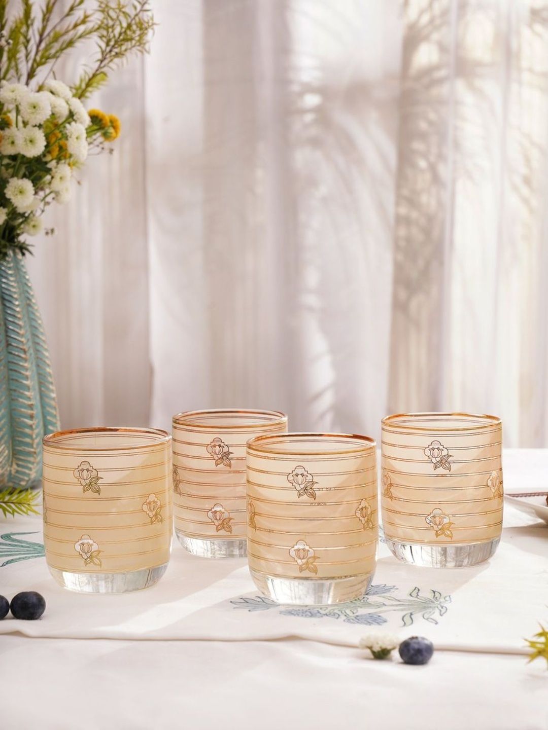JAYPORE Gold-Toned Glass Water Glass-picture-29