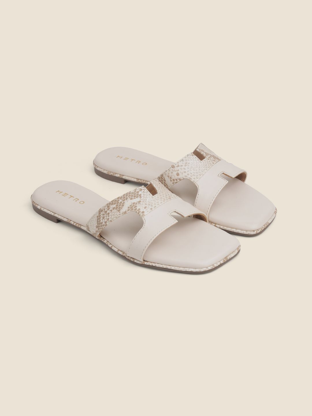 Metro Women Printed Open Toe Flats-image-46