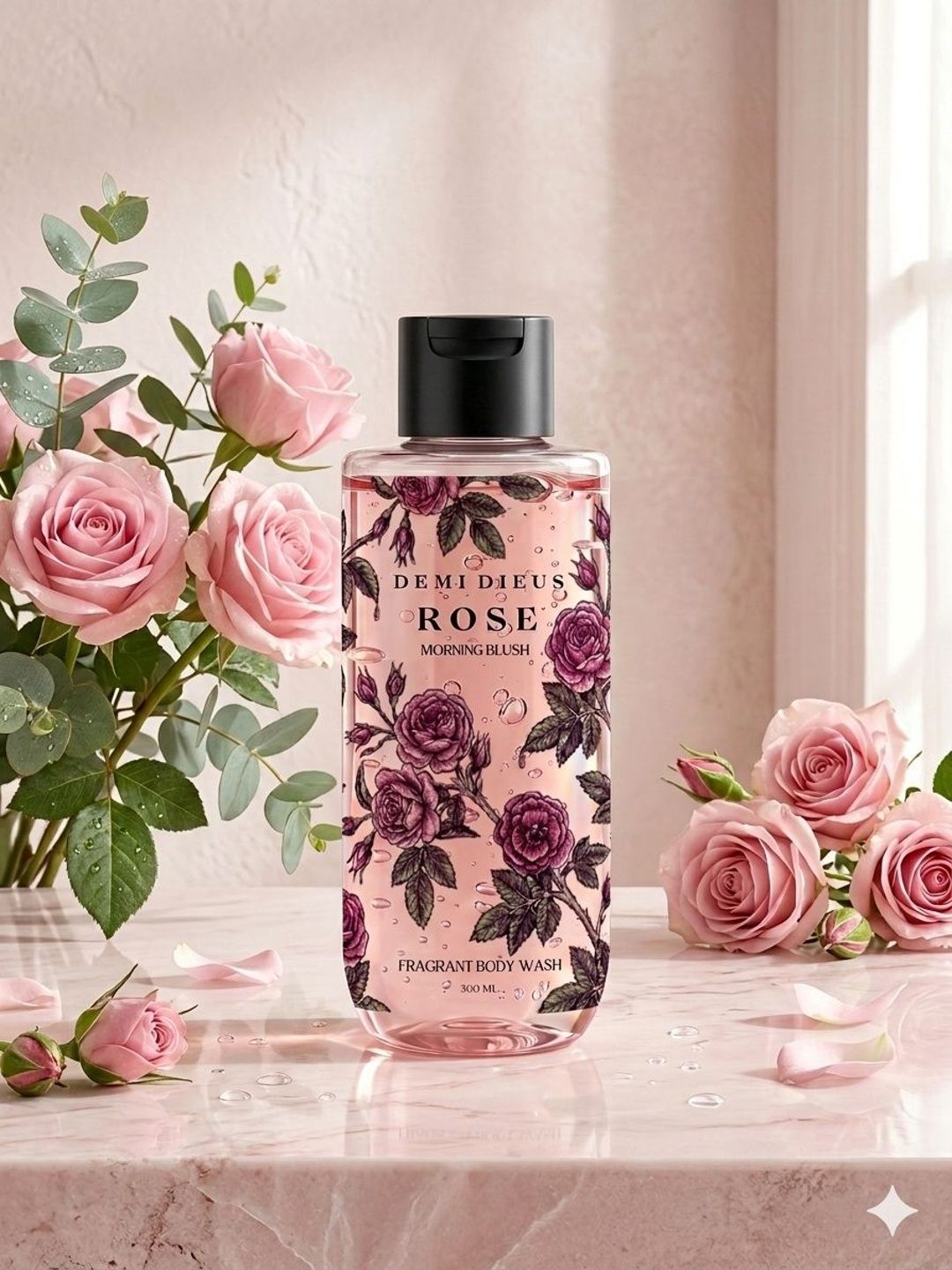 DEMI DIEUS Morning Blush Fragrant Body Wash Shower Gel For Hydrating - 300 ml-image-44