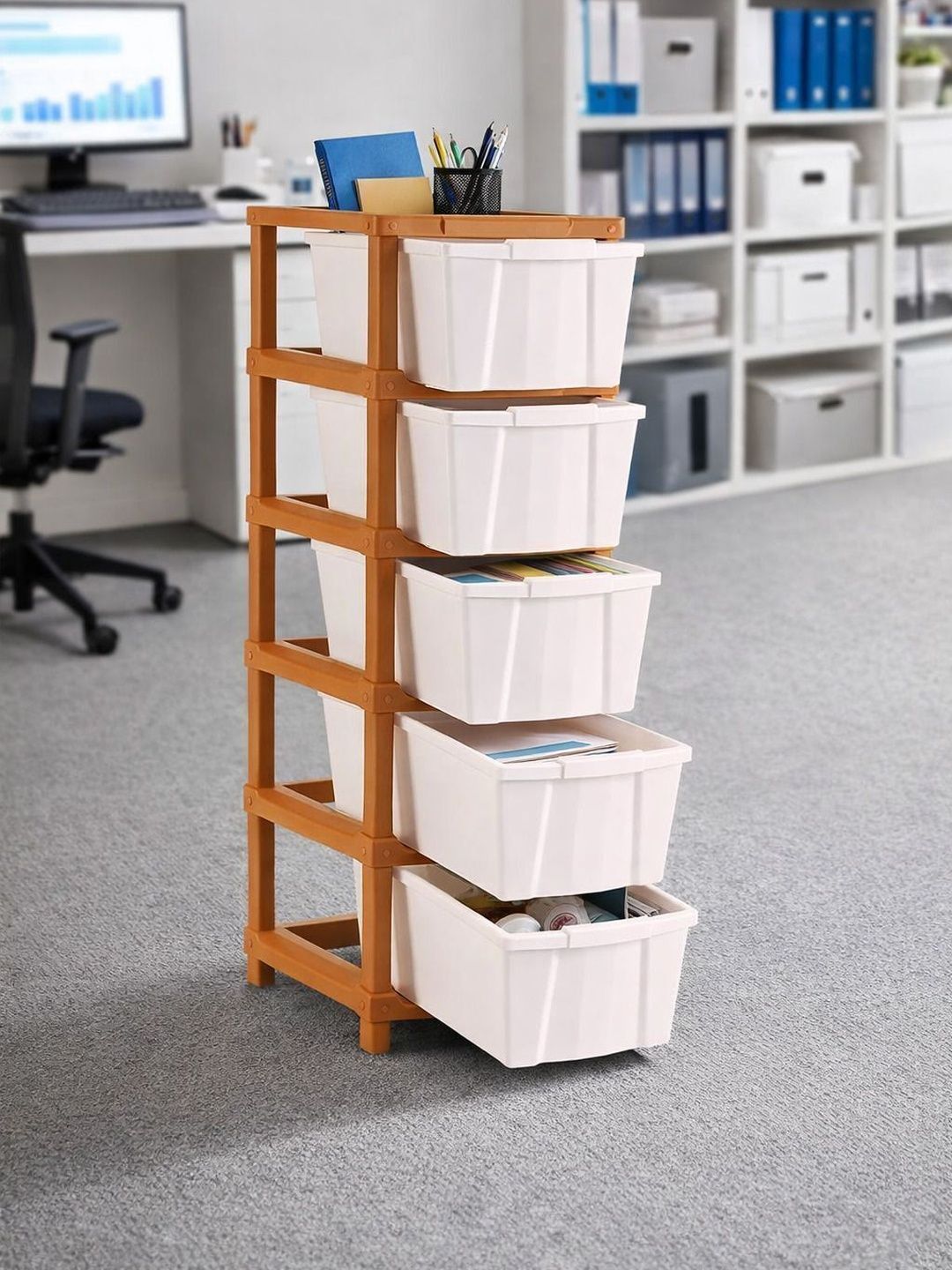 PSA White Set of 1 Regular Drawer Organiser Organisers-picture-22