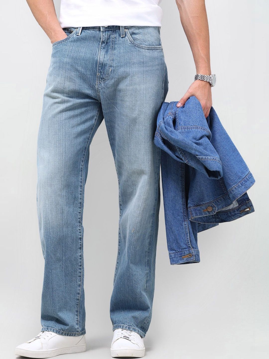 U.S. Polo Assn. Denim Co. Men Straight Fit Mid-Rise Light Fade Jeans-picture-32