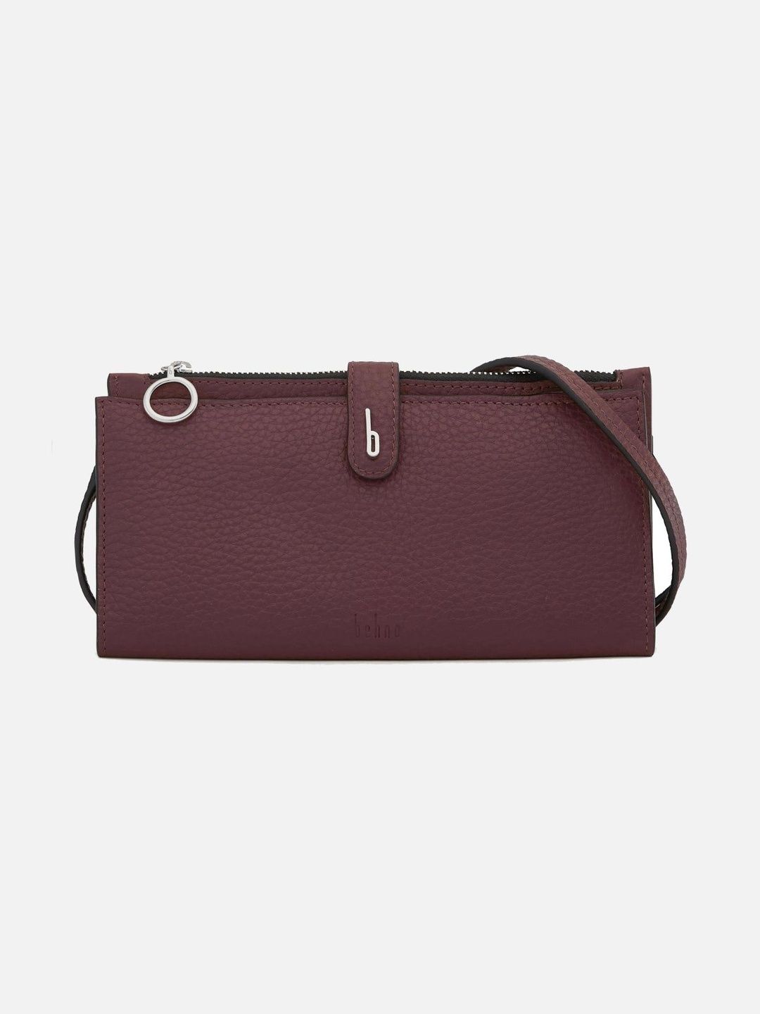 behno New York Unisex Textured Leather Zip Around Wallet-image-31