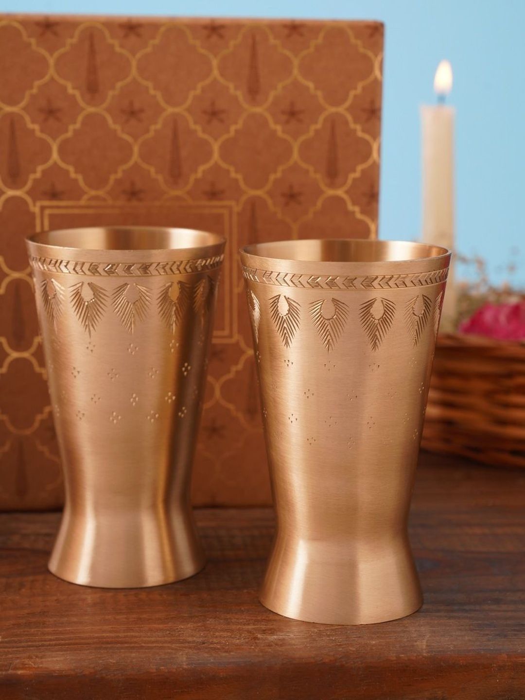 JAYPORE Gold-Toned Water Glass-picture-5