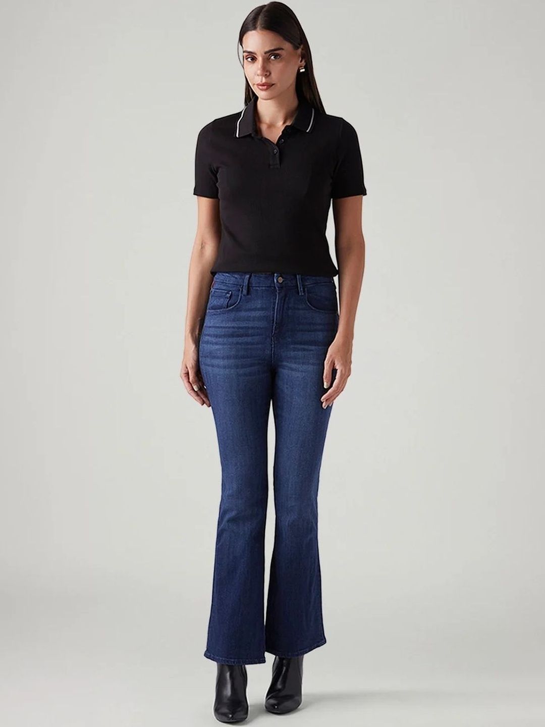 Levis Women Classic Bootcut High-Rise Stretchable Jeans-image-16