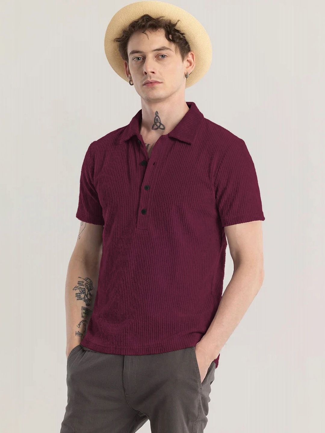 HOODLER Men Polo Collar T-shirt-picture-14