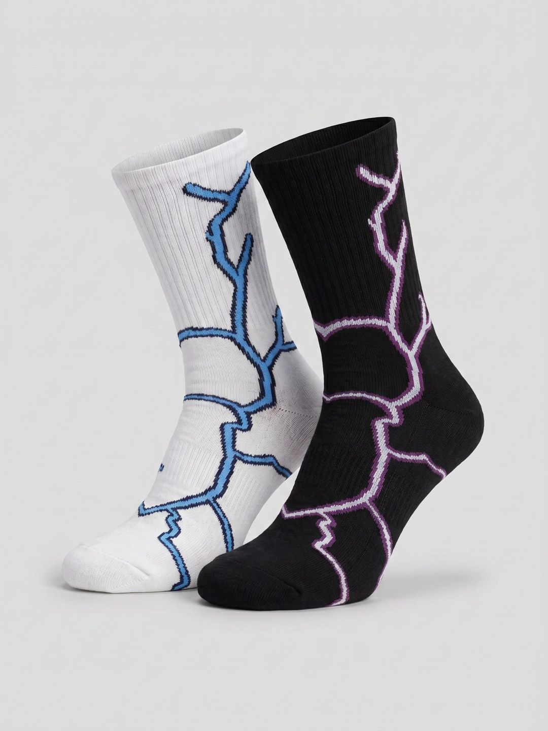 Moda Rapido Men Pack of 2 Cotton Blend Patterned Calf Length Socks-picture-36
