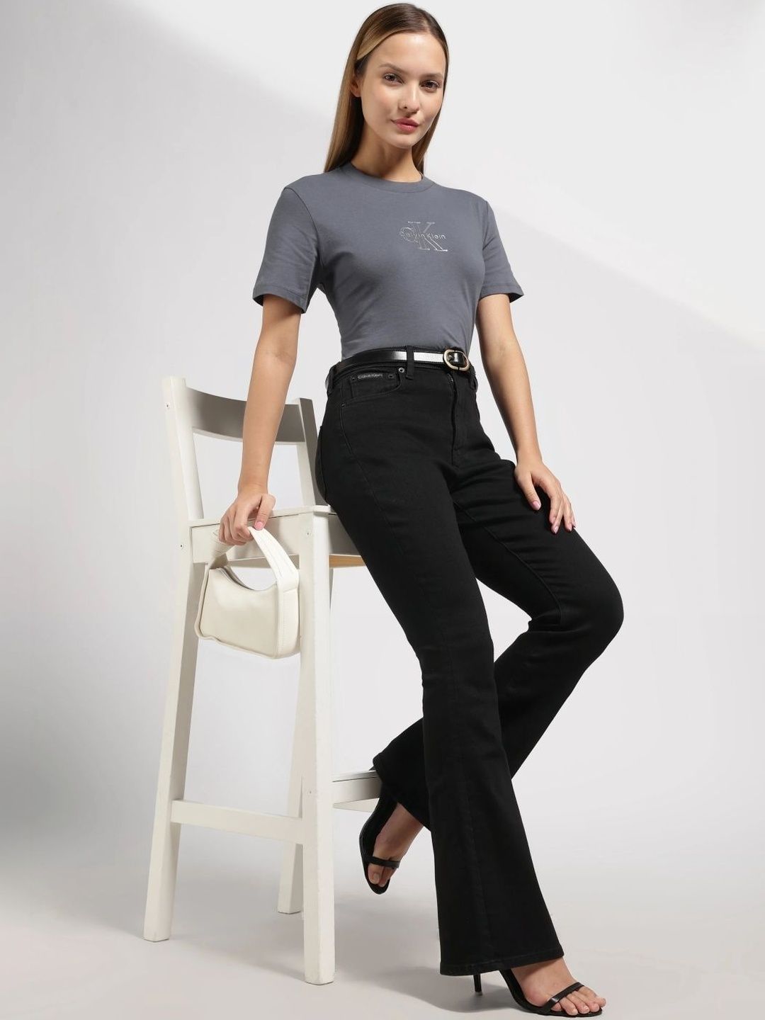 Calvin Klein Jeans Women Bootcut High-Rise Stretchable Jeans-picture-33