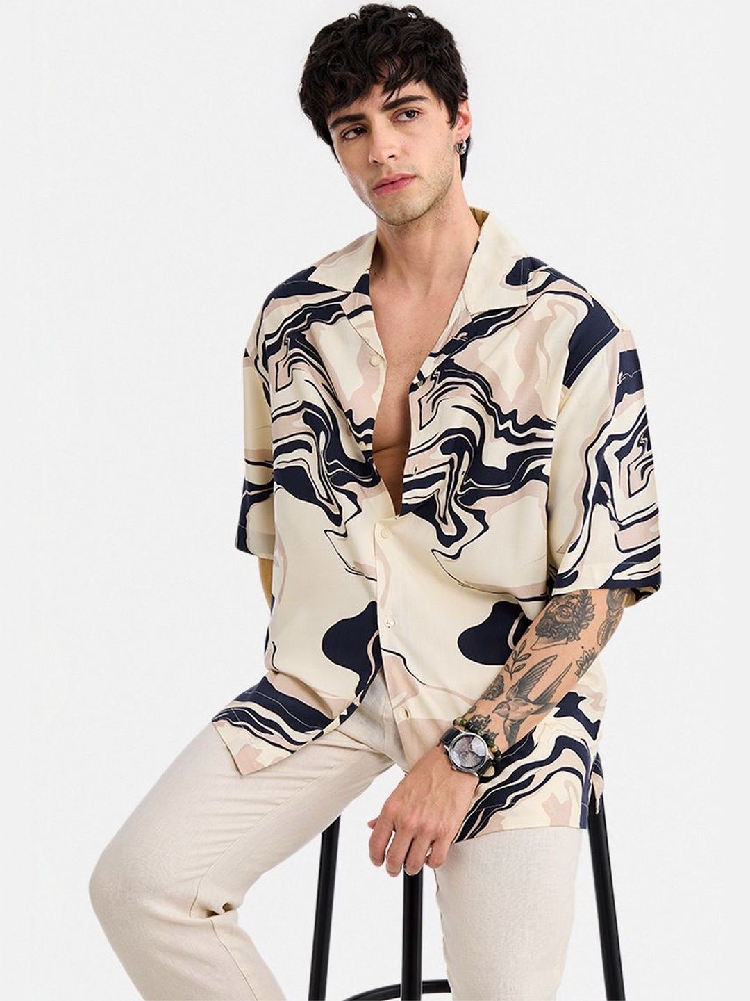 Men Printed Casual Shirt