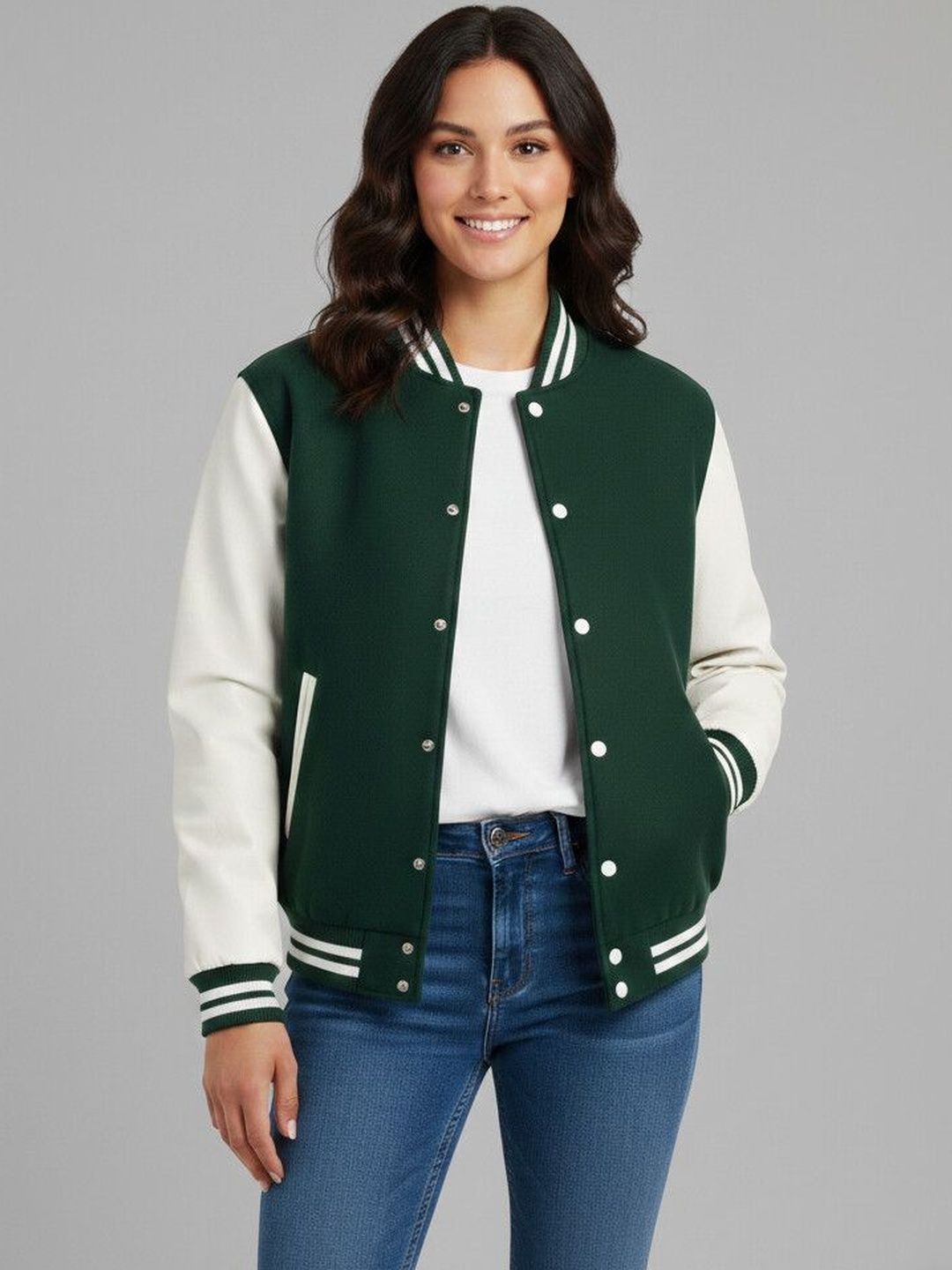 Besick Women Colourblocked Lightweight Varsity Jacket-picture-31