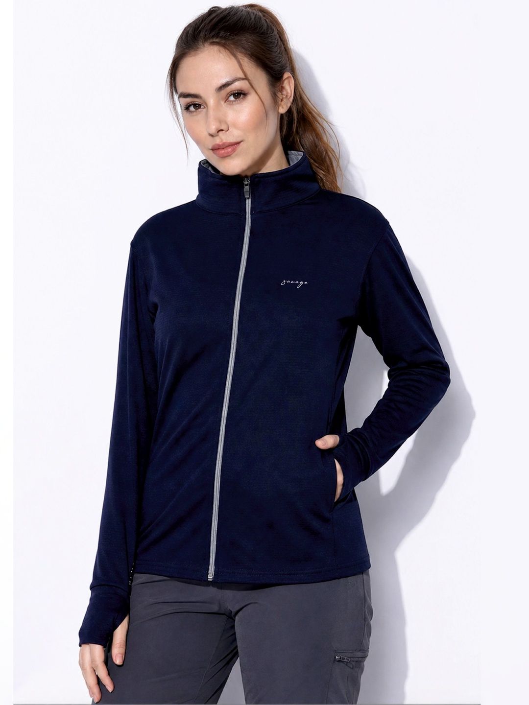 Be Savage Women Lightweight Outdoor Sporty UPF 50+ Sunscreen Jacket-picture-45