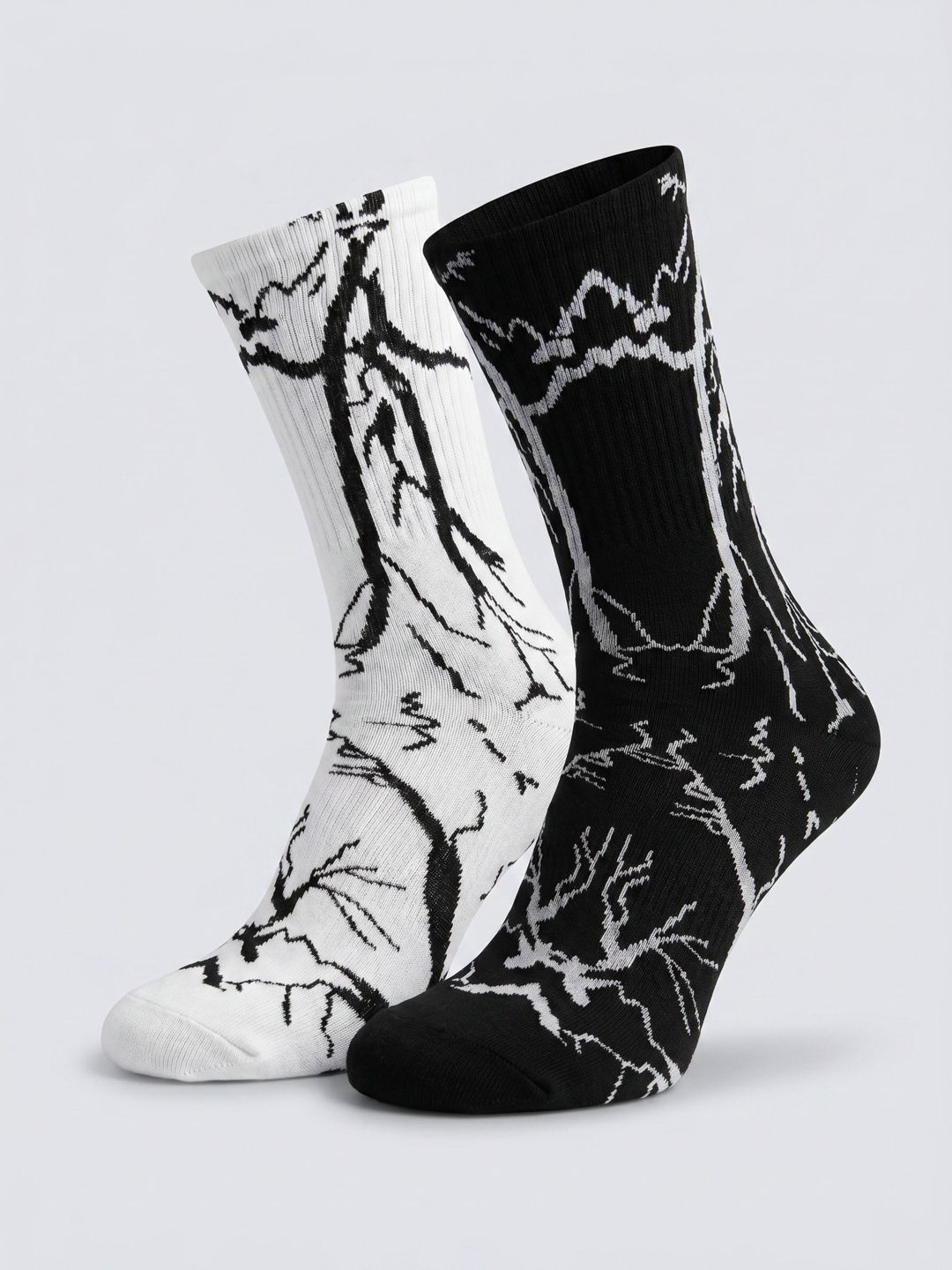 Moda Rapido Men Pack of 2 Cotton Blend Patterned Calf Length Socks-picture-10