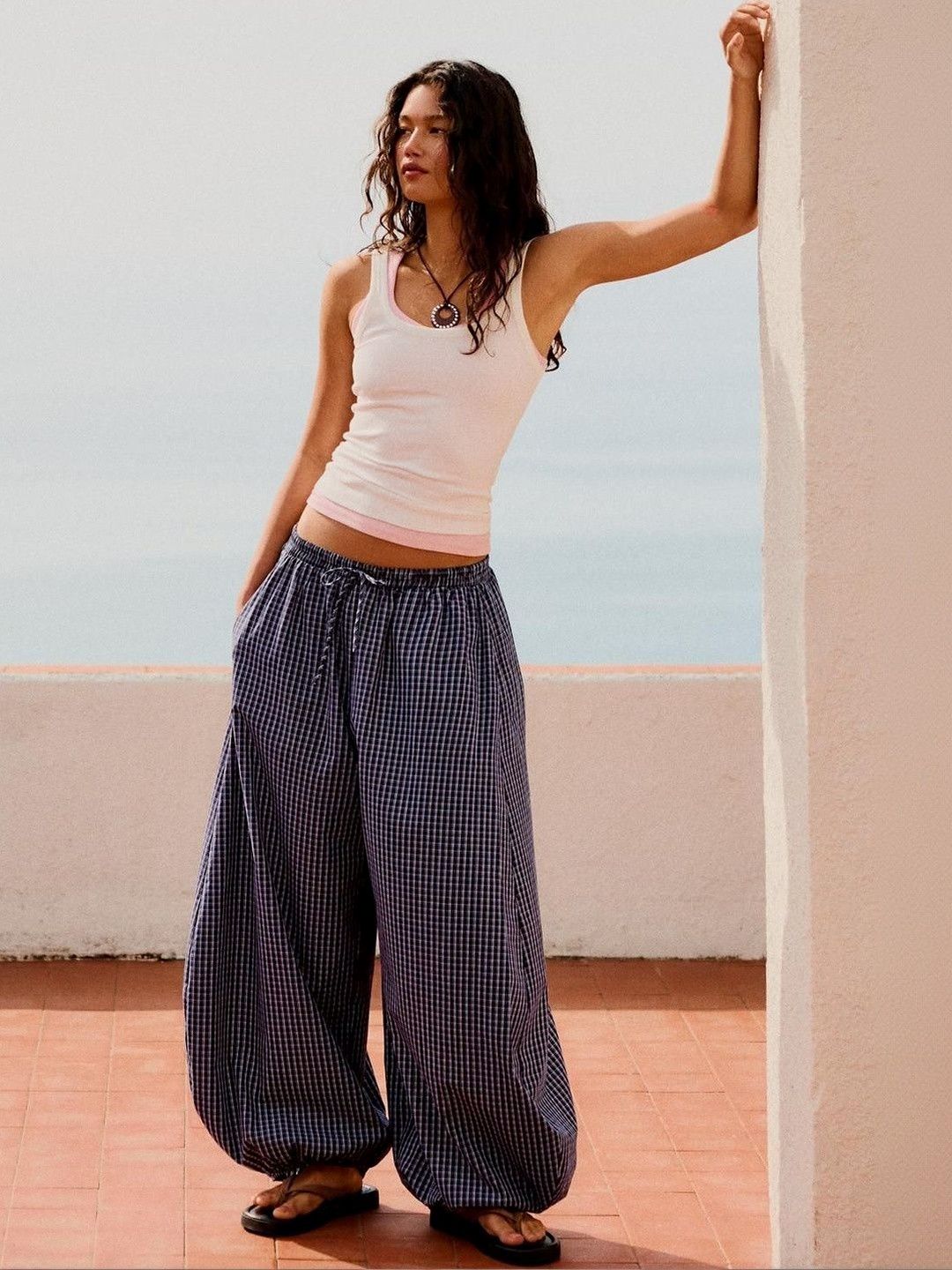 Bershka Women Poplin Bloomer Trousers-picture-40