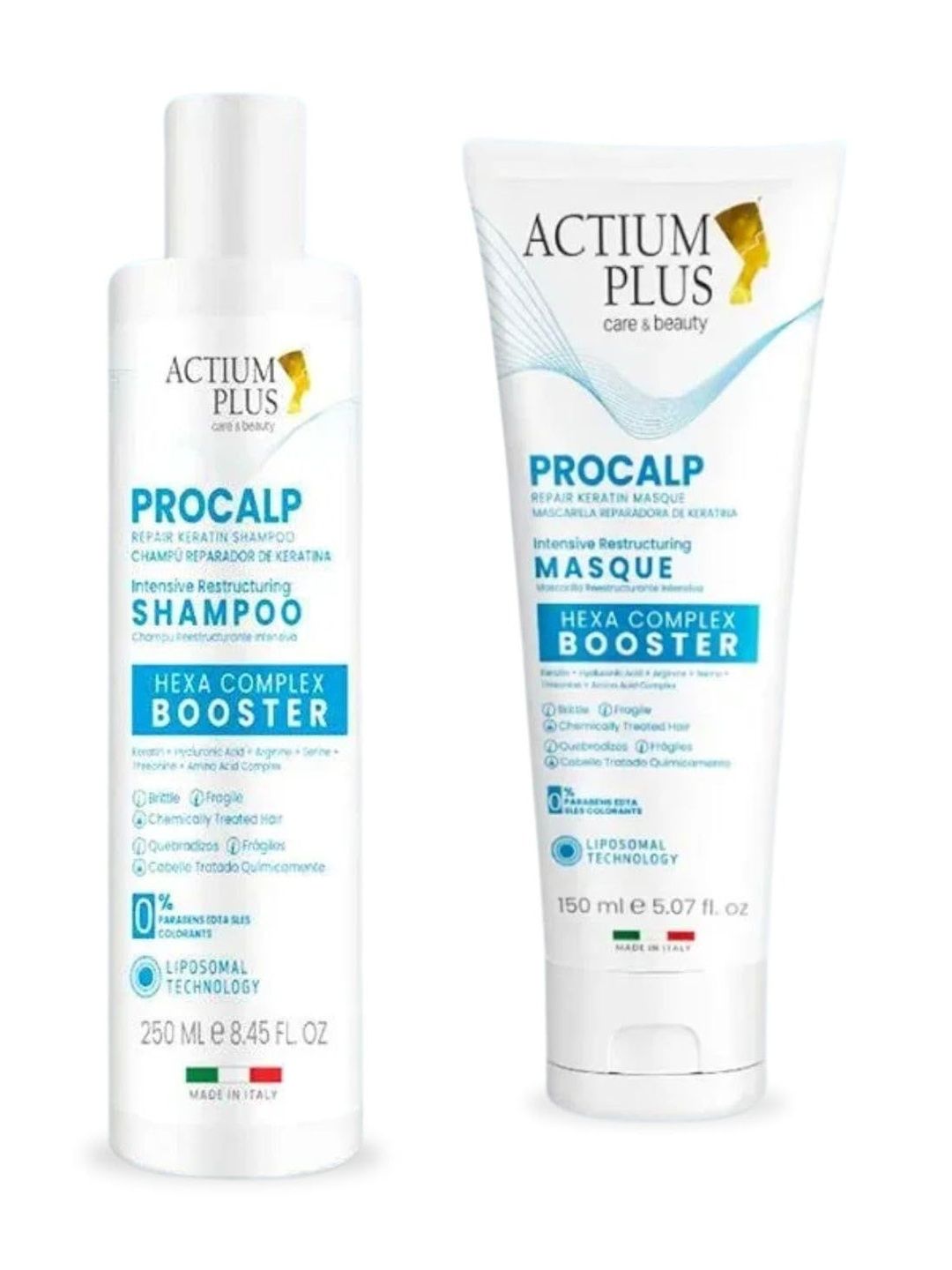 ACTIUM PLUS Set Of 2 Procalp Keratin Shampoo & Masque - 250 ml & 150 ml-picture-46