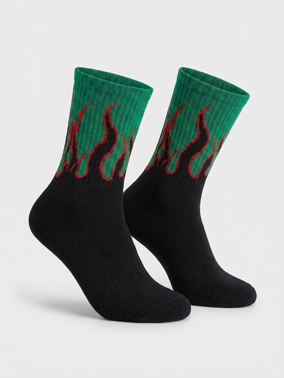 Moda Rapido Men Cotton Blend Patterned Calf Length Socks-picture-48