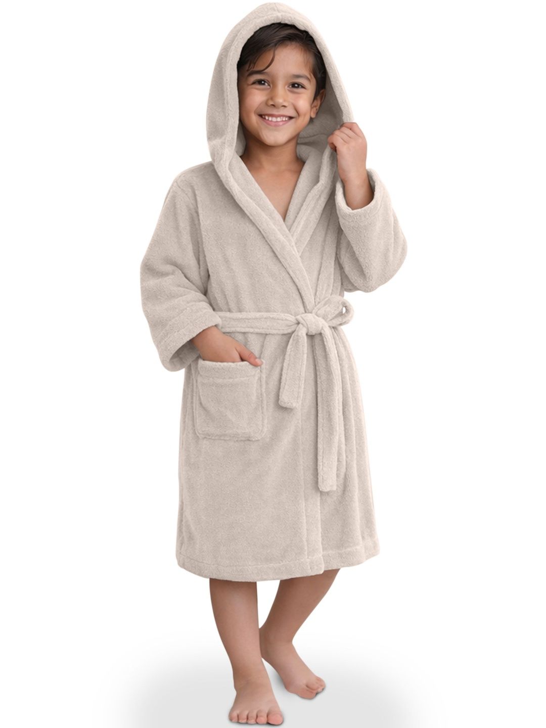HOUSSE Kids Knee Length Bath Robe & Wraps-image-45